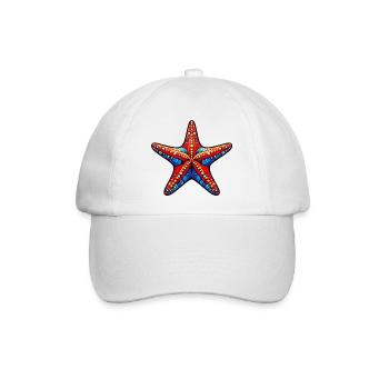 Seestern - Baseballkappe - Weiß/Weiß - Vorne