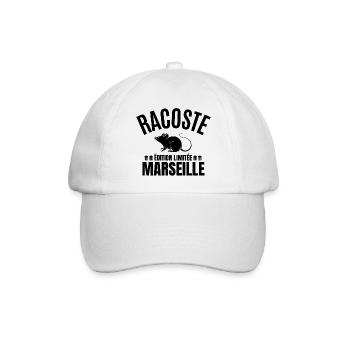 Marseille, ich bin Marseillais, Marseille Humor - Baseballkappe - Weiß/Weiß - Vorne