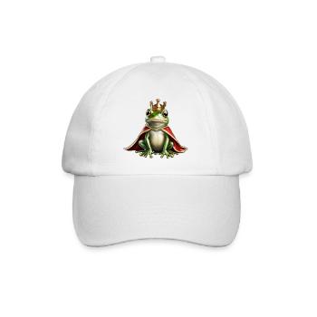 Der Froschkönig - Baseballkappe - Weiß/Weiß - Vorne