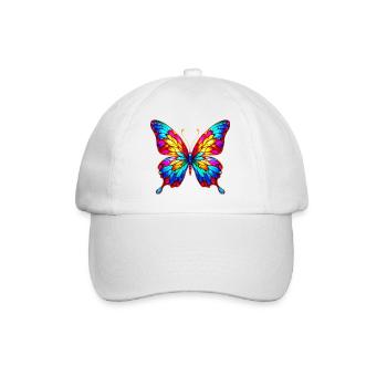 Schmetterling - Baseballkappe - Weiß/Weiß - Vorne