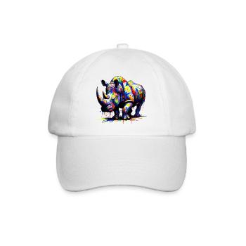 Nashorn - Baseballkappe - Weiß/Weiß - Vorne