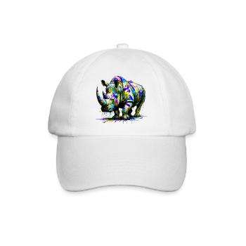 Nashorn - Baseballkappe - Weiß/Weiß - Vorne
