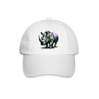 Nashorn - Baseballkappe - Weiß/Weiß - Vorne