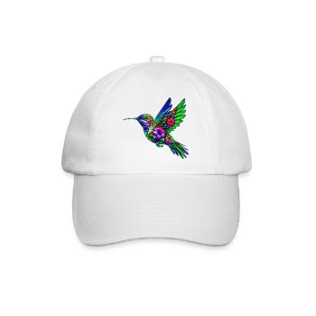 Kolibri - Baseballkappe - Weiß/Weiß - Vorne