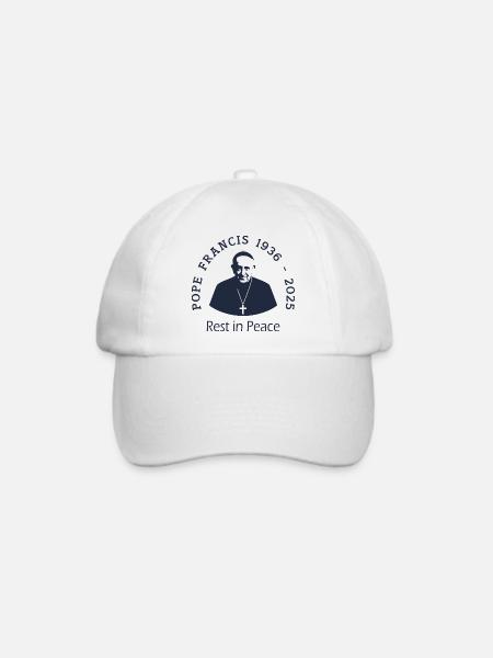 Pope Francis - Baseballkappe - Weiß/Weiß
