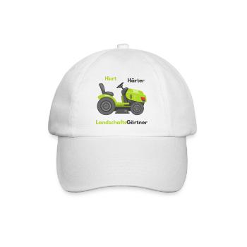 Hart Härter Landschaftsgärtner - Baseballkappe - Weiß/Weiß - Vorne