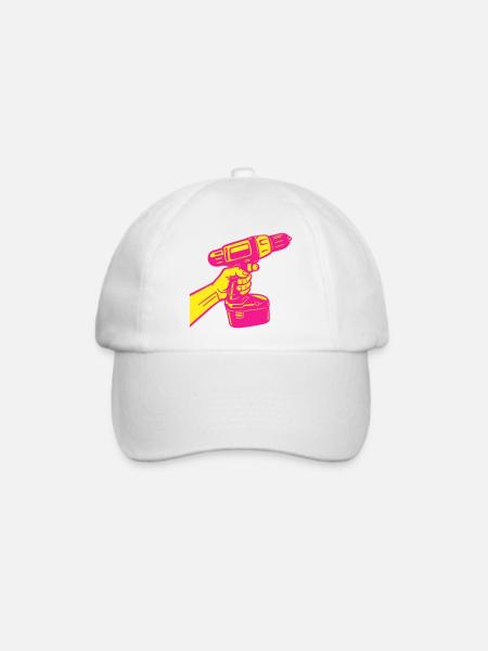 Heimwerker Pop-Art - Baseballkappe - Weiß/Weiß