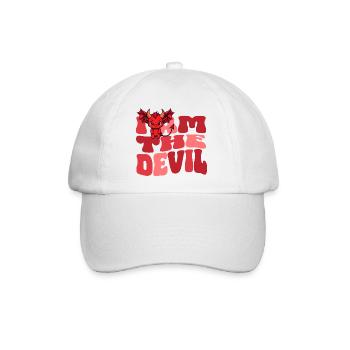 Teufel Devil böse Hausdrachen Ehefrau - Baseballkappe - Weiß/Weiß - Vorne