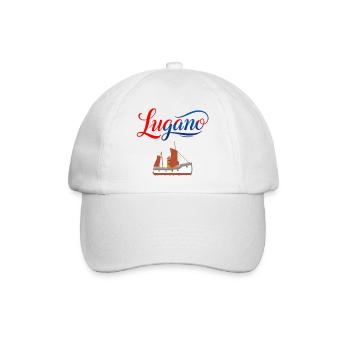 Lugano T-Shirt für Segelfans - Baseballkappe - Weiß/Weiß - Vorne