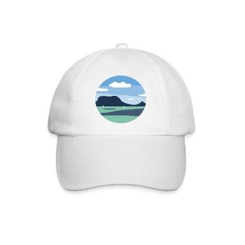 Balaton digital art - Baseballkappe - Weiß/Weiß - Vorne