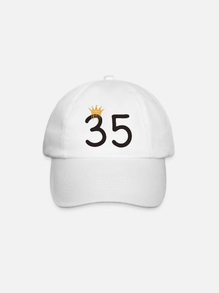 35 - Baseballkappe - Weiß/Weiß