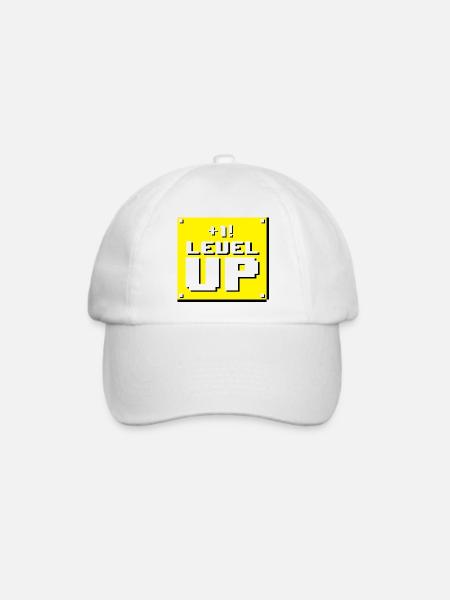 Level-Up-Panel - Baseballkappe - Weiß/Weiß