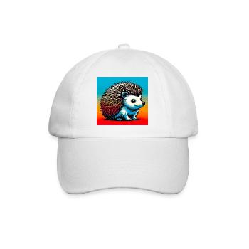 Igel - Baseballkappe - Weiß/Weiß - Vorne