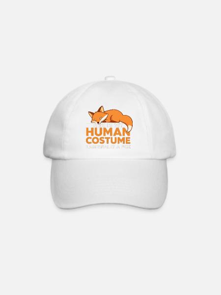 Fuchs Kostüm Humor T-Shirt - Baseballkappe - Weiß/Weiß