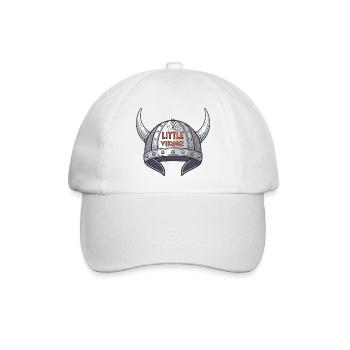 Kleiner Wikingerhelm - Baseballkappe - Weiß/Weiß - Vorne