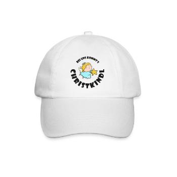 Christkind mit Stern Weihnachten Kreis - Baseballkappe - Weiß/Weiß - Vorne