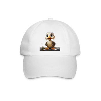 Schmutziges Entchen - Baseballkappe - Weiß/Weiß - Vorne