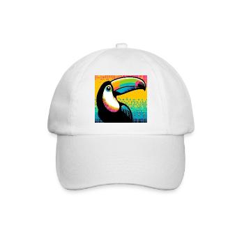 Tukan - Baseballkappe - Weiß/Weiß - Vorne