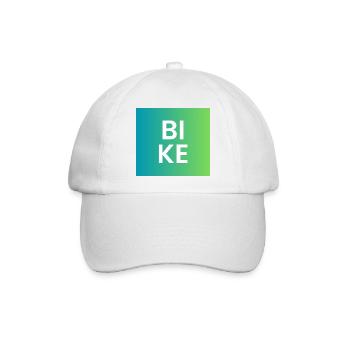 BIKE Gradient Typo - Baseballkappe - Weiß/Weiß - Vorne
