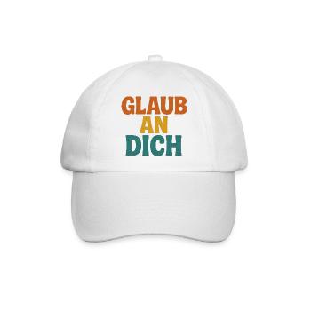 Glaub an Dich - Baseballkappe - Weiß/Weiß - Vorne
