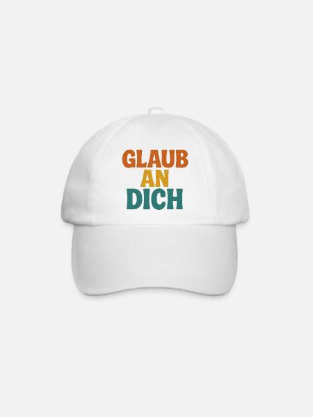 Glaub an Dich - Baseballkappe - Weiß/Weiß