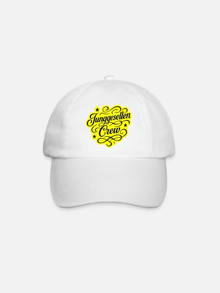 Junggesellen Crew - Baseballkappe - Weiß/Weiß