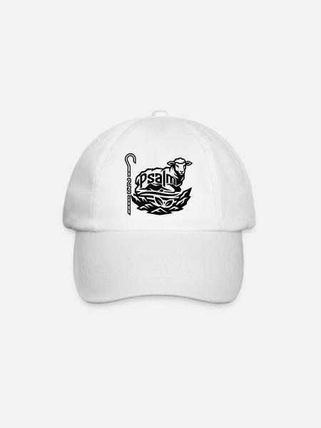 Psalm23 - Baseballkappe - Weiß/Weiß
