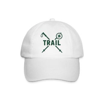 Trail Adventure Kompass und Klingen - Baseballkappe - Weiß/Weiß - Vorne
