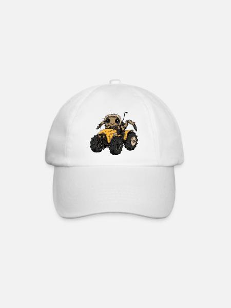 Tarantula Traktor Farmer - Baseballkappe - Weiß/Weiß