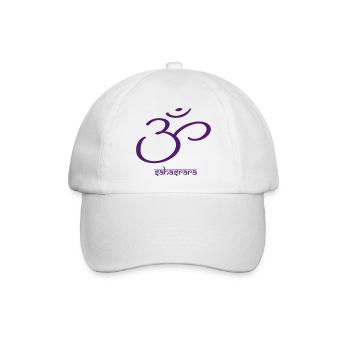 Sahasrara Krone Chakra Purpur Symbol - Baseballkappe - Weiß/Weiß - Vorne