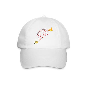 Verbunden durch Liebe - Baseballkappe - Weiß/Weiß - Vorne