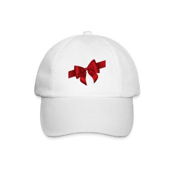 Red Bow Elegance - Baseballkappe - Weiß/Weiß - Vorne