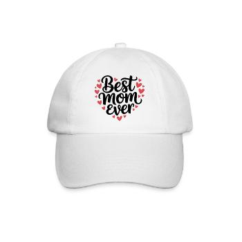 Die beste Mutter aller Zeiten - Baseballkappe - Weiß/Weiß - Vorne