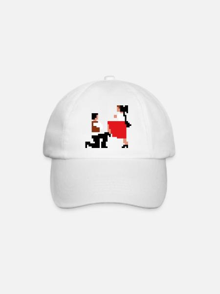 Šij, luby šewco šij... - Baseballkappe - Weiß/Weiß