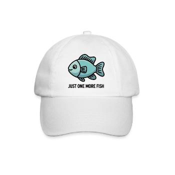 Nur noch ein Geschenk für Fisch-Cartoon-Aquarienliebhaber - Baseballkappe - Weiß/Weiß - Vorne
