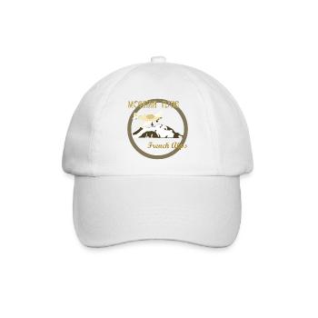 Bergfliegende französische Alpen - Baseballkappe - Weiß/Weiß - Vorne
