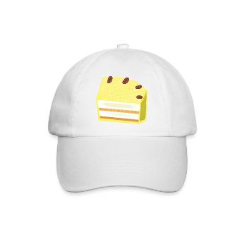 Torte Bäckerei Konditorei backen Bäcker - Baseballkappe - Weiß/Weiß - Vorne