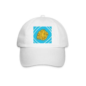 Franzbrötchen - Baseballkappe - Weiß/Weiß - Vorne