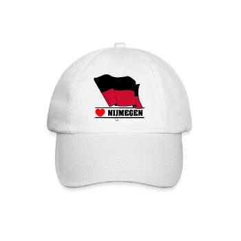 Ich liebe Nijmegen - Baseballkappe - Weiß/Weiß - Vorne