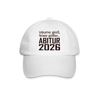 ABI 2026 - Baseballkappe - Weiß/Weiß - Vorne