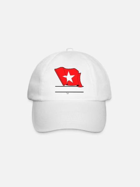 Maastricht Custom Flag - Baseballkappe - Weiß/Weiß