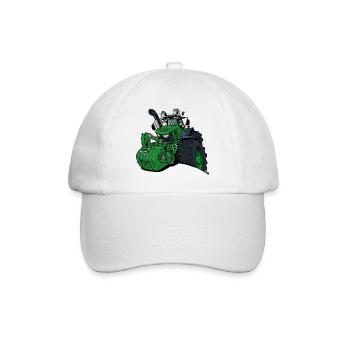 1531_crazy_horns - Baseballkappe - Weiß/Weiß - Vorne