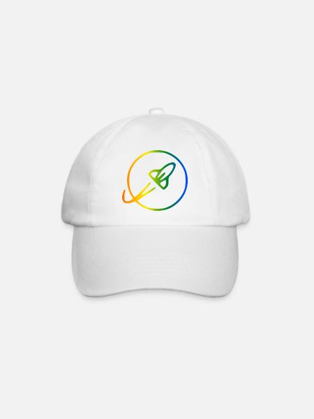 Rakete Regenbogen Umlaufbahn - Baseballkappe - Weiß/Weiß
