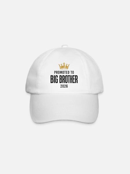 PROMOTED TO BIG BROTHER 2026 - Baseballkappe - Weiß/Weiß