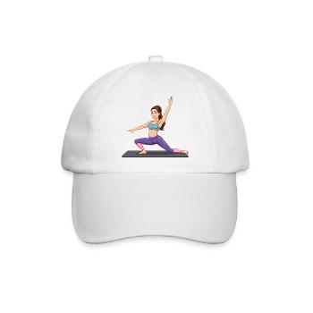 Dynamische Yoga-Kraftbalance - Baseballkappe - Weiß/Weiß - Vorne