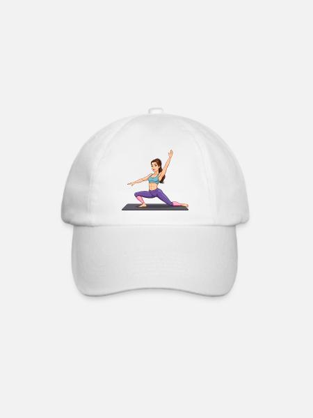 Dynamische Yoga-Kraftbalance - Baseballkappe - Weiß/Weiß
