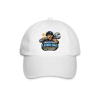 Megacooler Lehrling - Kein Jammern - Baseballkappe - Weiß/Weiß - Vorne