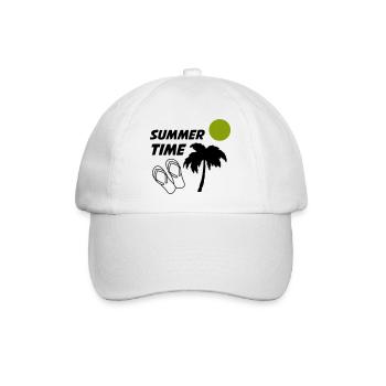 Summertime - Baseballkappe - Weiß/Weiß - Vorne