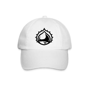 Kastanie Symbol - Baseballkappe - Weiß/Weiß - Vorne