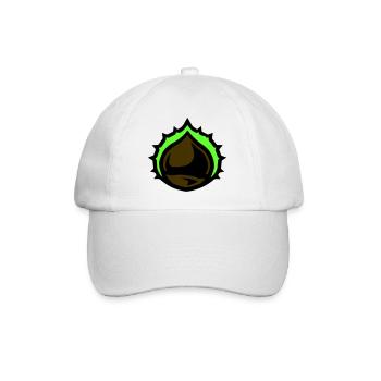 Kastanie Symbol - Baseballkappe - Weiß/Weiß - Vorne